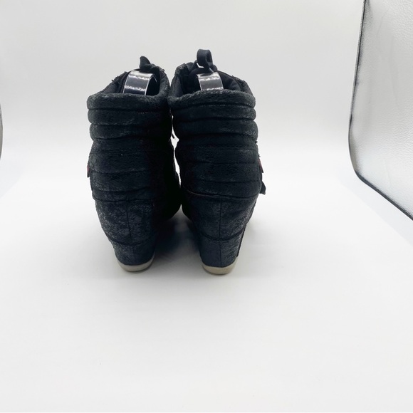 Big Buddha Wedge Strappy Shoes Black Bootie Like Size 10M - Picture 9 of 12